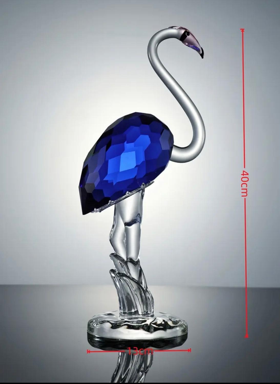 Azure Crystal Flamingo